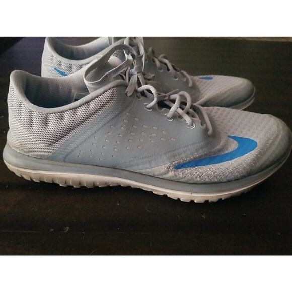 Nike FS Lite Run 2 Women's Running Shoes Gray Blue Sneakers Size 9.5119 - Picture 3 of 16